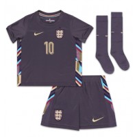 Anglicko Jude Bellingham #10 Vonkajší Detský futbalový dres ME 2024 Krátky Rukáv (+ trenírky)
